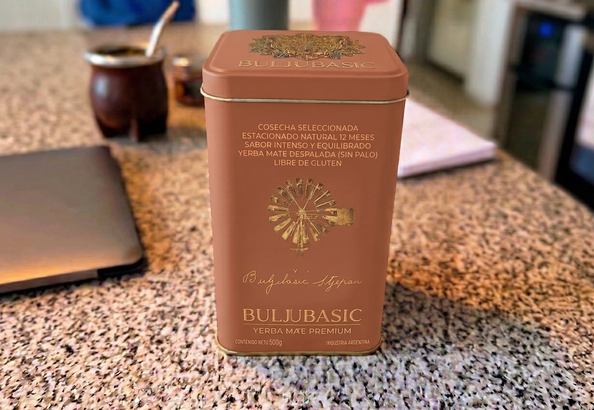 Envase premium de Buljubasic Yerba Mate